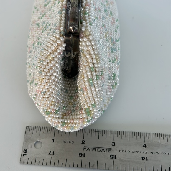 Vintage 1960s Candy Candy Button Beaded Clutch Evening Purse - Picture 12 of 12